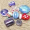 50PCS Glass Beads for Jewelry Making Adults, 1pc Plastic Box (Mix)